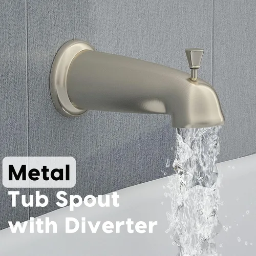 Vista 5 de Juego de llave de ducha para bañera WRISIN con válvula, juego de llave de ducha para bañera con spray de mano