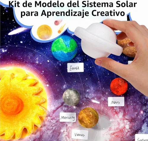 Vista 5 de Pllieay Kit de modelo de sistema solar, kit de sistema solar 3D para Kit de sistema solar 3d de 36 piezas