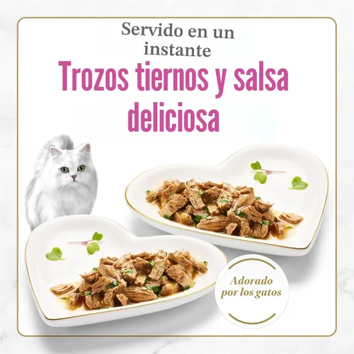 Vista 2 de Purina Fancy Feast Petites - Alimento húmedo de salmón chamuscado