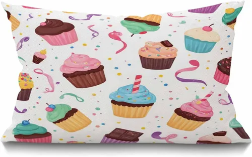 Vista 10 de Smooffly - Funda de cojín decorativa con estampado de leopardo para sofá, cintura lumbar, algodón y lino, rectangular, 12 x 20 pulgadas