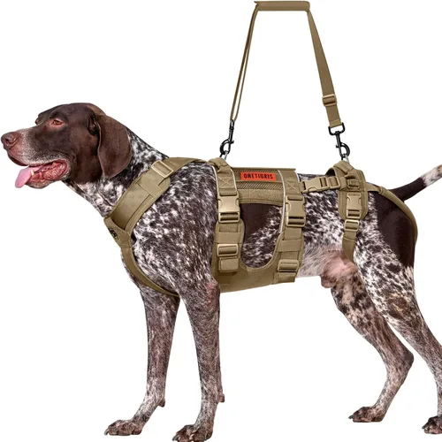 Vista 10 de OneTigris Arnés de Elevación Transpirable para Perros de Tamaño Grande y Mediano, Eslinga para Perros Grandes Pata Trasera, Soporte de Cadera