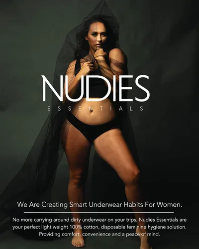 Vista 6 de NUDIES ESSENTIALS Ropa interior desechable Eco-Chic Bio-Degradable 100% Algodón, Bragas de talle bajo (paquete de 7)