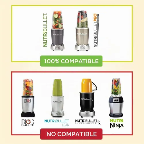 Vista 5 de Nutribullet - Licuadora de 24 onzas con anillo de labios estándar, compatible con piezas de repuesto Nutribullet de 24 onzas para NutriBullet 600W