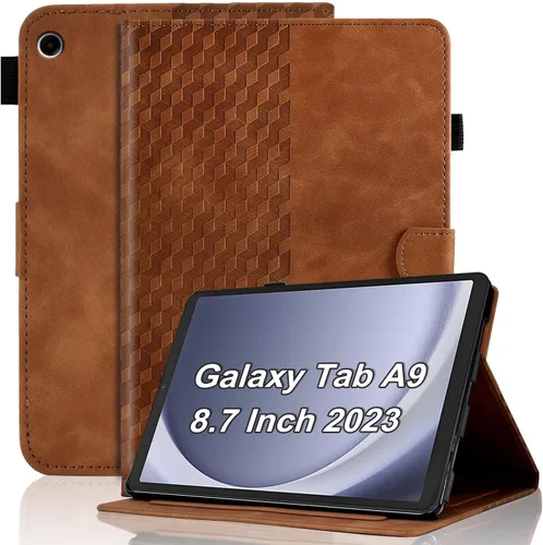 Vista 50 de Funda para Samsung Galaxy Tab S6 Lite 2024/2022/2020 de 10.4 pulgadas SM-P620/P625/P610/P613/P615/P619 de piel sintética, funda magnética con Negro