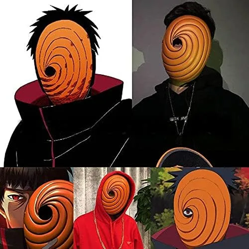 Vista 5 de Uniforme unisex de 3 piezas, capa con anillo de máscara, disfraz de Halloween y cosplay
