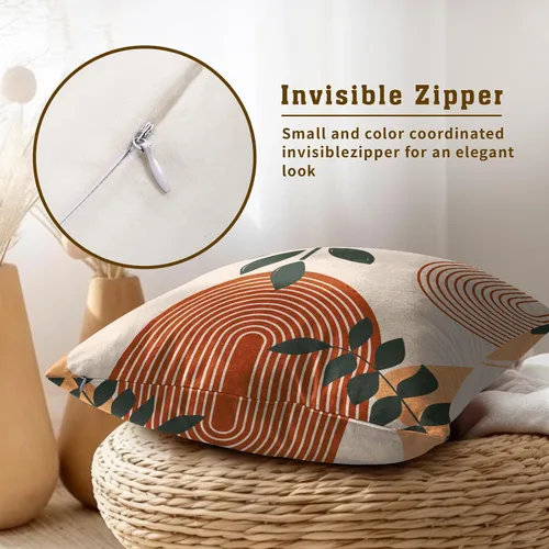 Vista 269 de Giwawa Juego de 2 fundas de almohada decorativas con diseño floral de girasol de 16 x 16 pulgadas, fundas de cojín decorativas para el hogar, sofá