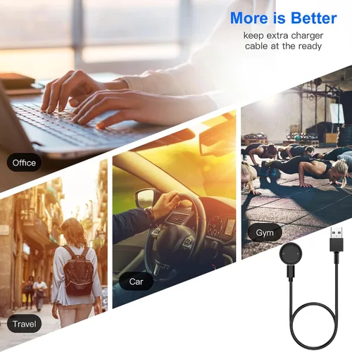 Vista 7 de Cable de Carga de Reemplazo Lettou para Amazfit Active 2/Bip 6