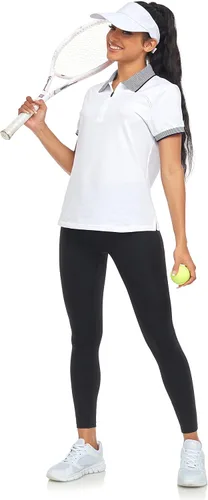 Vista 4 de IGEEKWELL Women Polo Shirts Moisture Wicking Golf Shirts Slim Fit Golf Apparel Athletic Tennis Casual T-Shirts SMLXLXXL