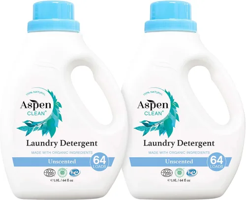Vista 10 de AspenClean Detergente líquido HE para ropa Eucalipto y romero No tóxico 100% natural Verificado por EWG Seguro para bebés, mascotas