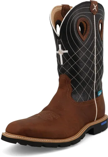 Vista 9 de Twisted X Botas Tech X de 12 pulgadas para hombre, punta cuadrada ancha con Tech X