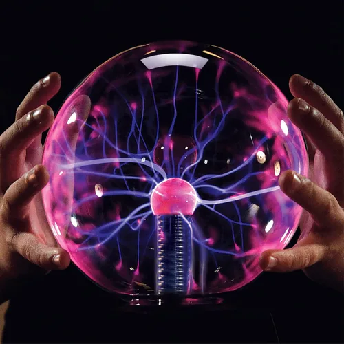 Vista 7 de Discovery™ Lámpara de globo de plasma, luz sensible al tacto y al sonido, bola de plasma eléctrica interactiva para aprendizaje STEM práctico