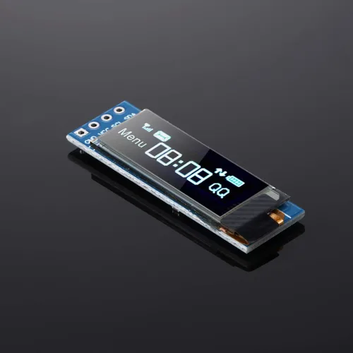 Vista 7 de Frienda Módulo de pantalla I2C de 5 piezas de 0.91 pulgadas I2C OLED Módulo de pantalla I2C Controlador de pantalla OLED DC 3.3V a 5V