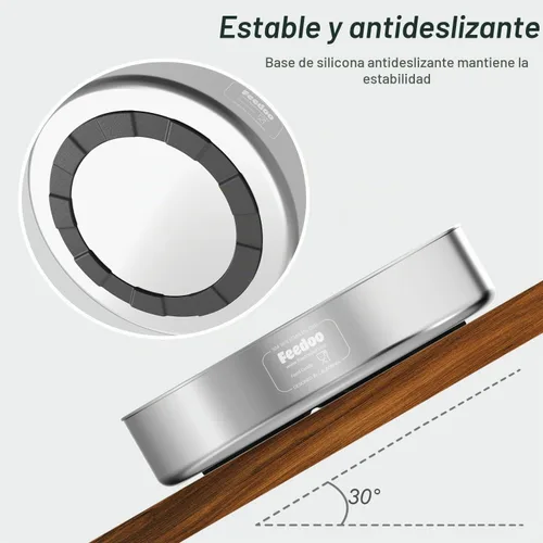 Vista 5 de Feedoo Cuenco para perros de alimentación lenta de 1.5 tazas, acero
