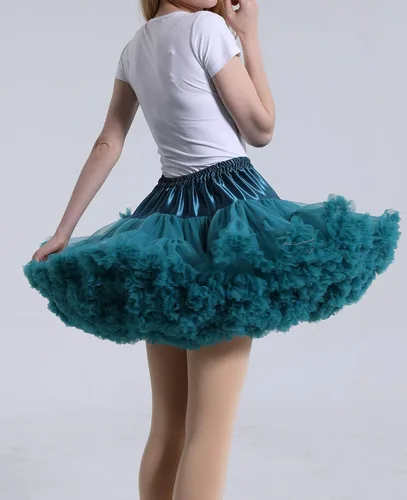 Vista 5 de Colyanda - Falda de tul plisada de 3 capas con tutú de mujer para fiestas o hacer cosplay
