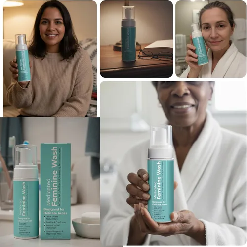 Vista 5 de Lavado femenino Equilibrio de pH para mujeres Lavado vaginal suave y limpiador espumoso que apoya el control de olores y equilibrio del pH