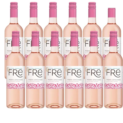 Vista 10 de Sutter Home Fre White Zinfandel de California Vineyards - Aromas fragantes de fresa con acabado agradable y persistente (paquete de 2, zinc blanco)