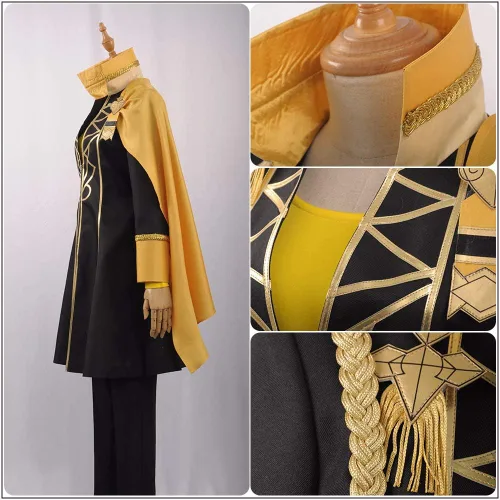 Vista 5 de Fire Emblem Tres Casas Claude Von Regan Cosplay Disfraz Halloween Adulto Traje