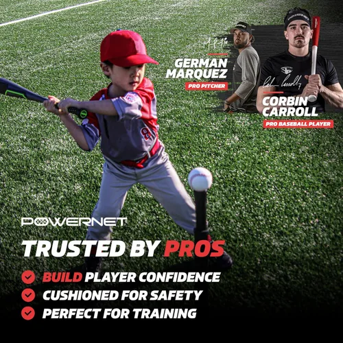 Vista 2 de PowerNet Baseball Bundle, Padded Bucket with 24 Practice Baseballs or Flexi-Soft Training Balls, Portable Pitching & Batting Practice Equipment