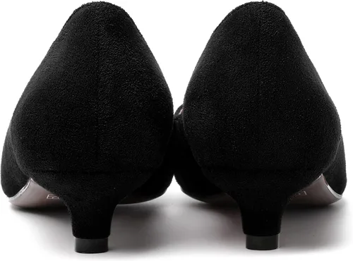 Vista 4 de MOVINSTEPS Zapatos de tacón bajo para mujer, puntera puntiaguda, de gamuza, de moda, de 1.5 pulgadas