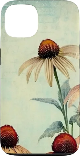 Vista 7 de iPhone 16 Vintage Coneflower Case