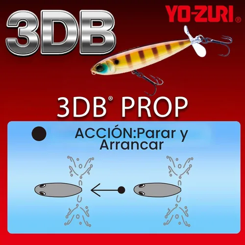 Vista 4 de Yo-Zuri 3DB Señuelo flotante de utilería