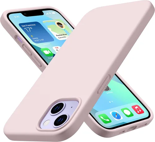 Vista 13 de CellEver Funda de silicona resistente para iPhone 13, protección militar contra caídas, protección elevada de pantalla y cámara, interior sin Negro