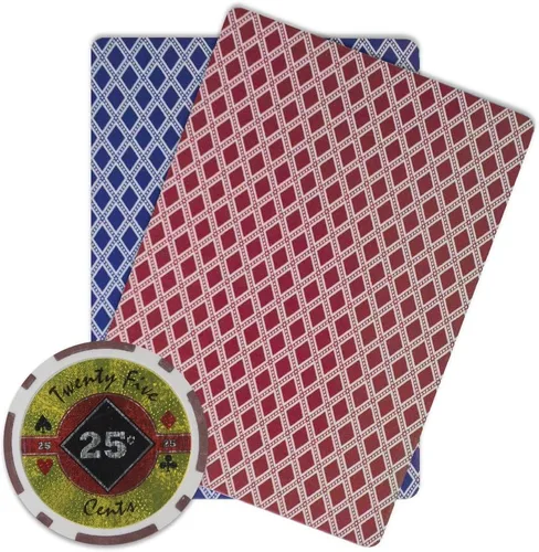 Vista 3 de Brybelly Black Diamond Poker Chip Heavy 0.49 oz Clay Composite - Paquete de 50 ($0.25 marrón)