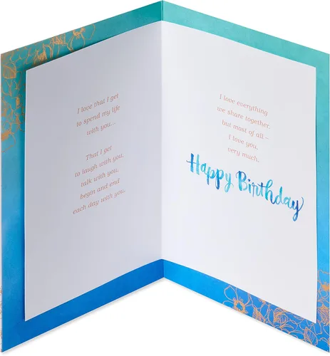 Vista 2 de American Greetings Tarjeta de cumpleaños para esposa (Mi mejor amiga)