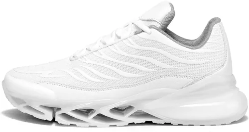 Vista 2 de Zapatos deportivos para hombre sin cordones para caminar y correr, tenis con diseño de hoja, informales, cómodos, antideslizantes, para el trabajo