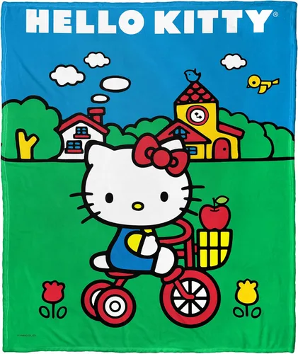 Vista 19 de Northwest Hello Kitty - Manta de seda táctil, 50 x 60 pulgadas, amigos de la playa