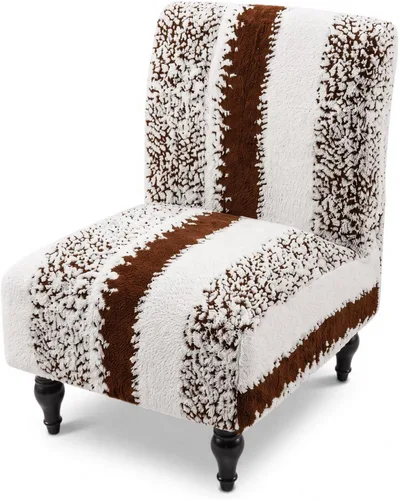 Vista 13 de LiveGo Funda para silla decorativa sin brazos, de elastano, extraíble, para silla sin brazos, protector de muebles para sala de estar, comedor, Beige
