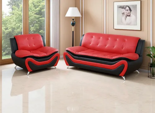 Vista 38 de Sofás de cuero, juego de sofás de sala, sofá para dormitorio, apartamento, juegos de muebles de sala de estar de cuero