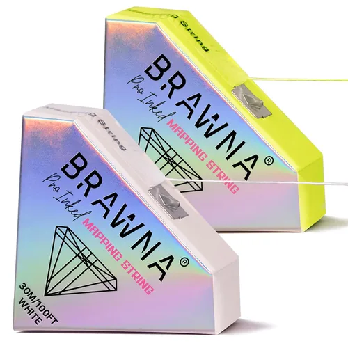 Vista 13 de BRAWNA PMU Supplies - Cuerda de mapeo preentintada para microblading y microsombreado de cejas - Cuerda de microblading premium - Herramienta