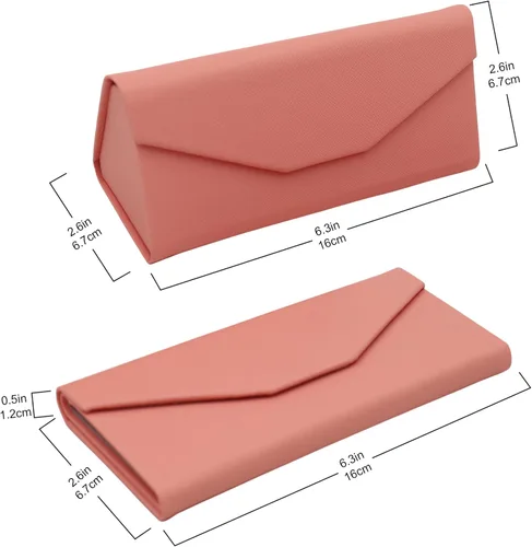 Vista 97 de Real Sic Funda para lentes de sol para hombres y mujeres, soporte magnético plegable para lentes de sol, inspirado en el color sólido