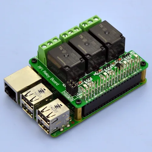 Vista 7 de Electronics-Salon RPi Power Relay Board Módulo de expansión para Raspberry Pi A+ 3A+ B+2B 3B 3B+4B