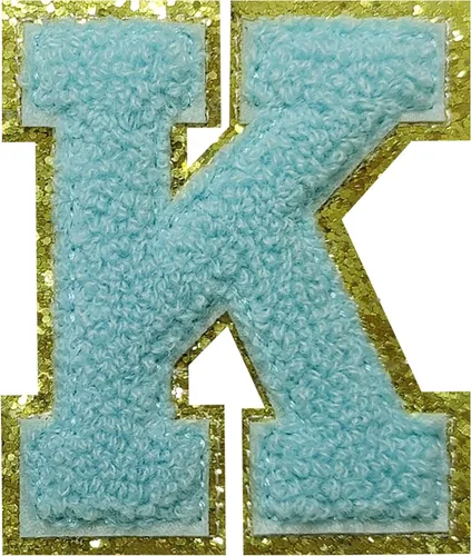 Vista 120 de 4 parches de letras de felpilla negra, parches de letras termo-adhesivas de 2.2", parches de letras de felpilla para ropa (S)
