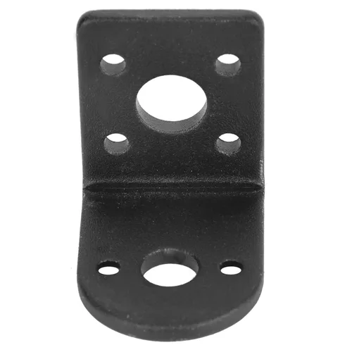 Vista 4 de Kit de rueda de motor de engranaje de codificador de 2.559 in, DC 6V 280RPM 25GA370 DC Motor de engranajes de 0.157 in con soporte de montaje