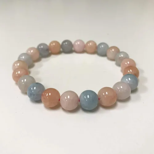 Vista 170 de Gem Avenue Handmade Round Bead Stretch Bracelet Unisex Natural Stone Beaded Jewelry for Men & Women, Elastic Wristband for Daily Wear