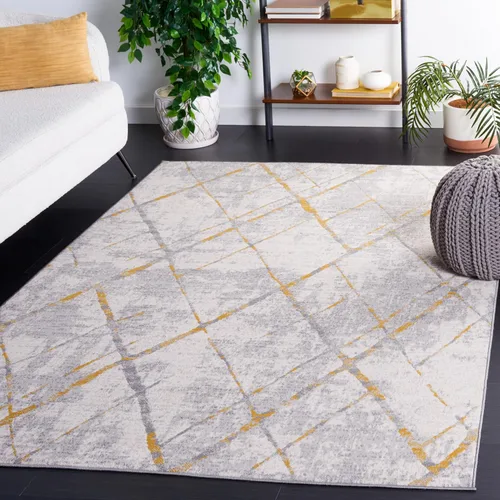 Vista 13 de SAFAVIEH Odyssey Collection - Alfombra decorativa, 4 x 6 pies, diseño de enrejado, no desprende pelusa y es de fácil cuidado, ideal para zonas