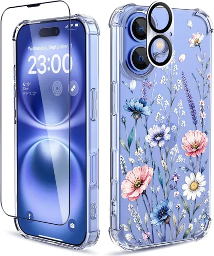 Vista 42 de Funda para iPhone 13 y iPhone 14 (6.1 pulgadas) con protector