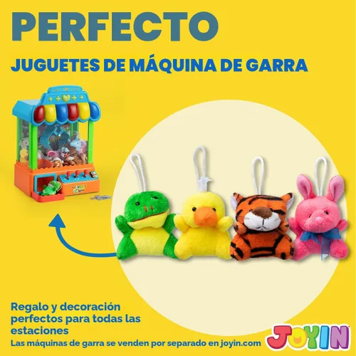 Vista 4 de JOYIN Paquete de 12 mini juguetes de peluche de animales al azar (12 unidades de 3 pulgadas cada uno), animales de peluche a granel para niños