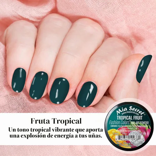 Vista 4 de Mia Secret Polvo de arte de uñas de color de moda 12 colores mezcla