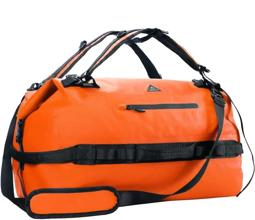 Vista 12 de Haimont Mochila Duffel Grande Impermeable con Parte Superior Enrollable, Bolsa Duffel Seca de Servicio Pesado para Navegación, Viajes, Camping