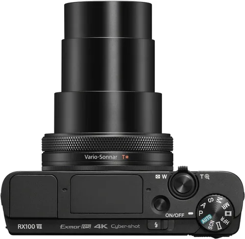 Vista 5 de Sony RX100 VII - Cámara compacta premium con sensor CMOS apilado tipo 1.0 (DSCRX100M7) 0.945-7.874 in F/2.8-4.5 Zeiss, 20fps Af y Ae, 4K, Xga Evf