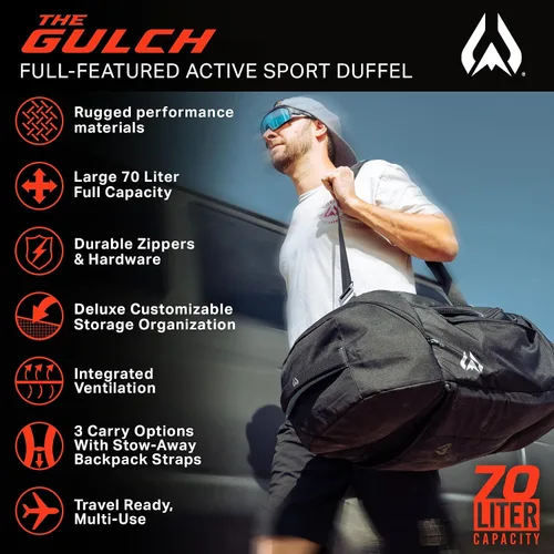 Vista 2 de Wildhorn Gulch MTB - Bolsa de transporte resistente para bicicleta de 70 litros. Bolsa ligera y duradera para bicicleta. Bolsa de engranaje ideal