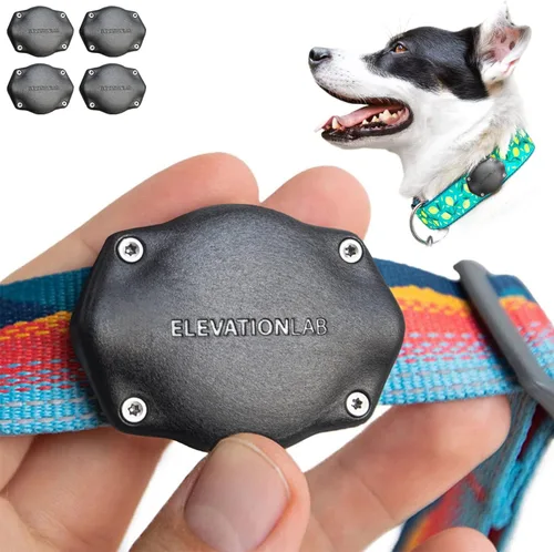Vista 11 de Elevation Lab TagVault AirTag - Soporte para collar de perro (individual) - IP69 impermeable, no cuelga, se adapta a todos los collares de ancho