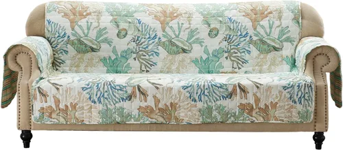 Vista 2 de Barefoot Bungalow Atlantis Funda reversible - Protector de muebles - Sofá - Jade