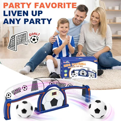 Vista 7 de Dreamon Entrenador de fútbol para niños, equipo de entrenamiento de fútbol interior para fiestas y juegos en casa, 2 modos de juego con puntuación