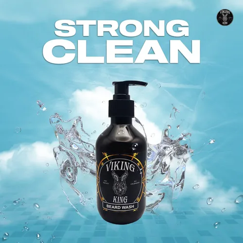 Vista 2 de VIKING KING-BEARD LAVADO-Árbol de té/Menta-300 Ml