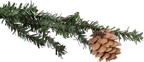 Vista 2 de vickerman Carmel árbol de Pino con conos de pino y 294 Base de PVC en Burlap., Plástico, Sin iluminar, 42